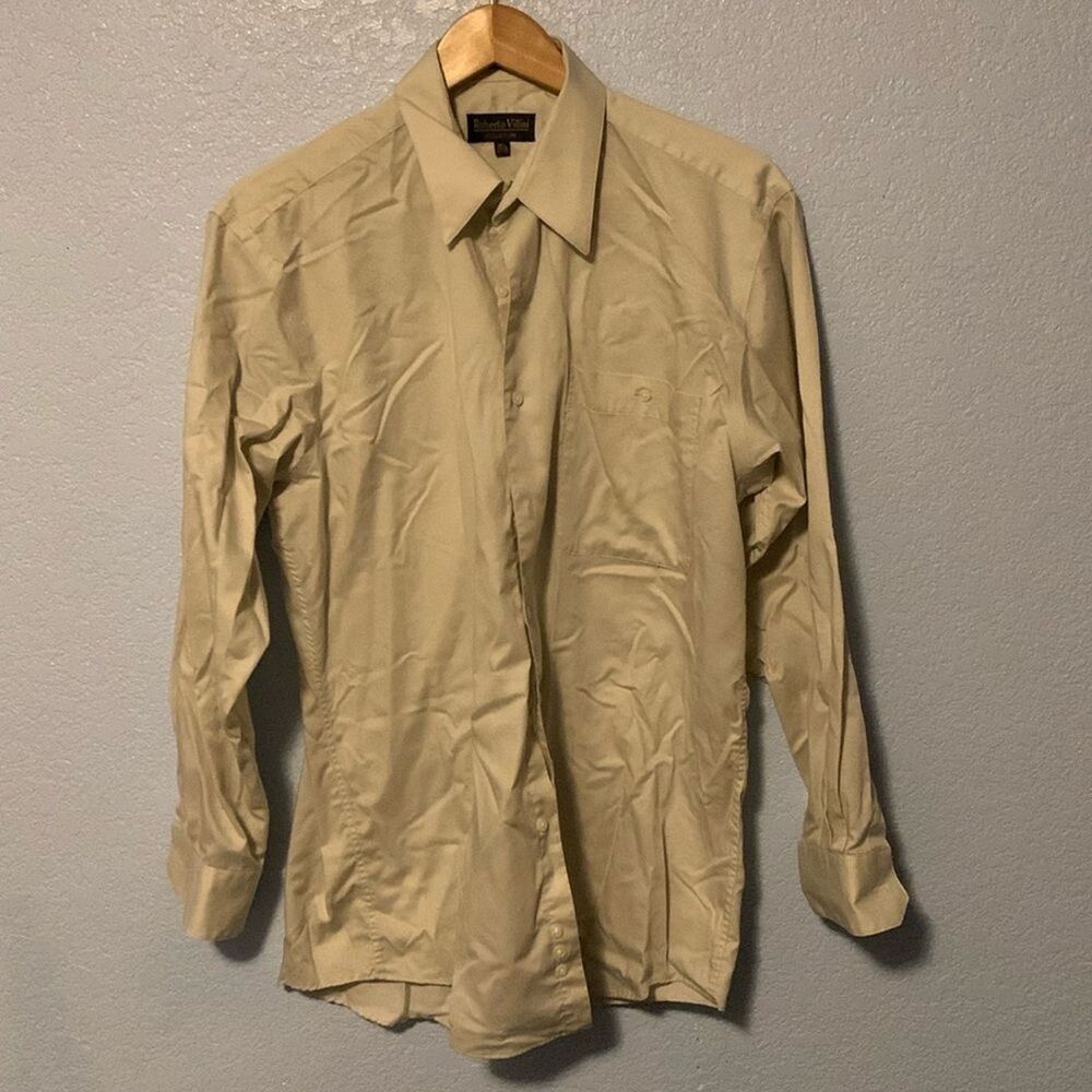 Roberto Villini Collezione Men’s Button Down Dress Shirt Size 15 1/2